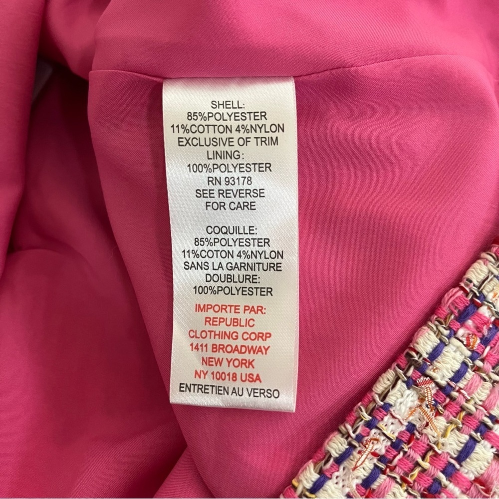 House of Harlow 1960 Pink Candy Tweed Dress - Picture 10 of 11